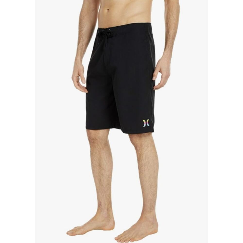 Hurley Men's 38 Black With Rainbow Logo One & Only 2.0 21" Boardshorts OS26-20